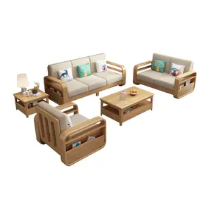 Sofà in legno massello semplice e suggestivo divano personalizzato hotel appartamento classico portfolio