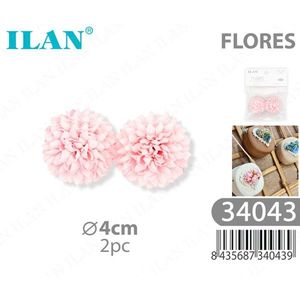 Decorazioni Floreali ILAN 4cm Fiori Rosa per Progetti Creativi e Fai-da-Te - Product Image 1