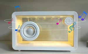 2024 mới trong suốt <span class=keywords><strong>Bluetooth</strong></span> Loa RGB ánh sáng sáng tạo nhà máy tính để bàn đêm đèn loa không dây - Product Image 5