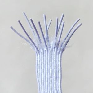 Cordón de Macramé Recubierto de Alta Tenacidad de 10 mm - Cintas Elásticas Blancas para Coser, Manualidades, Bolsas de Ropa, Correas Elásticas Trenzadas de 3/8 Pulgadas - Product Image 3