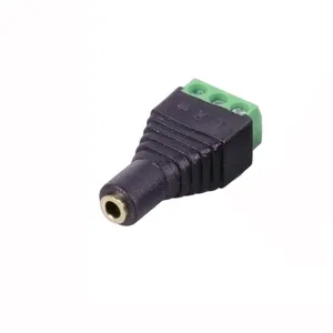 3.5mm 3 kutup 1/8 inç Stereo dişi AV vida Video Balun jakı 3.5mm dişi 3 pinli Terminal blok fiş 3.5mm Balun Terminal