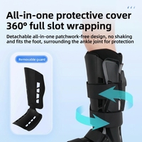 Attelle de marche réglable en PP pour la protection de la cheville, idéale pour la récupération des entorses et des fractures de la cheville