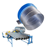 Machine de formage de conduit rond en spirale en acier galvanisé HVAC pour la fabrication de tuyaux d'air et de tubes à vendre Prix