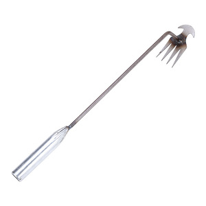 Manual <b>Weeder</b> Fork Wood Handle Soil Loosening Root Lifting Tool For Gardening Weeding Transplanting - Product Image 2