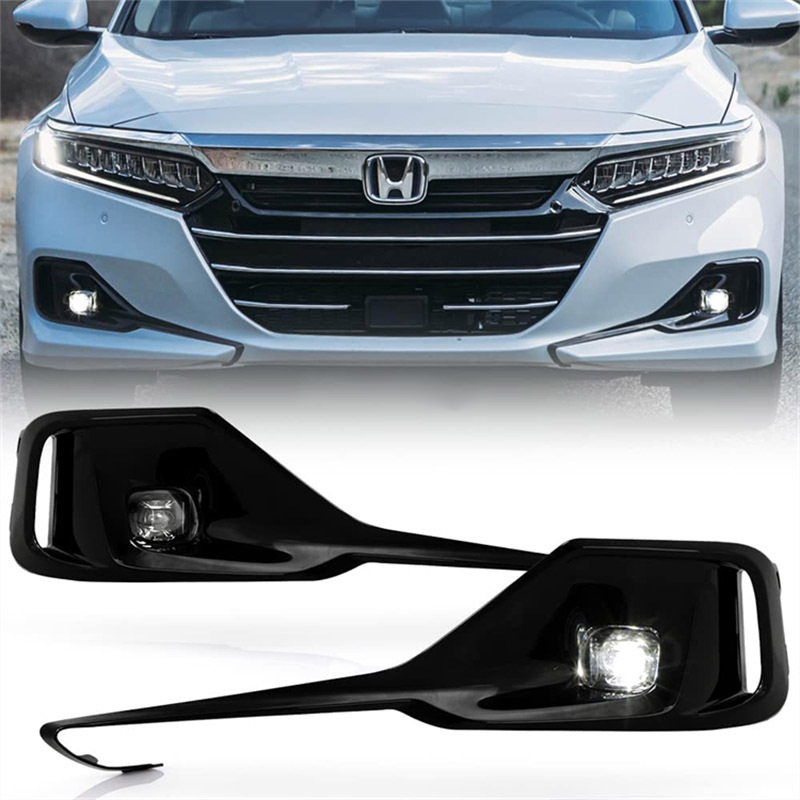 LED Fog Lights With Bezel & Harness For 2016-2017 Honda Accord Sedan 4DR – Bright Driving Lights