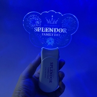 Bâton lumineux d'éclairage en acrylique à LED de forme personnalisée avec logo personnalisé pour Noël Pâques Nouvel An Saint Valentin Fête des Mères