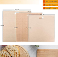 PTFE Sandviç Poşeti Yapışmaz Yeniden Kullanılabilir Gıda Poşeti Isıya Dayanıklı Fiberglas Poşet Sandviç Burger Panini Pişirme Izgara için