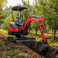 Excavator Mini EPA 2500kg, Boom Swing & Dozer Blade, untuk Pembongkaran Dalam Ruangan, Pembuatan Parit, Pengisian Kembali Halaman