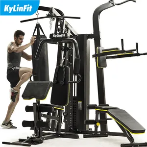 Kylinfit equipamento de ginástica multiestação, fitness, corpo inteiro, para exercícios, academia, 3 estações