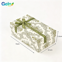 Kotak Kemasan Tutup dan Alas OEM Biodegradable Buatan Tangan Kotak Hadiah Dua Bagian Kustom Kelas Atas dengan Pita