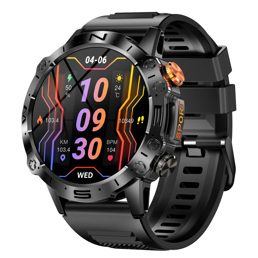 K59 Sports Outdoor Smartwatch 2023 1,43 Zoll AMOLED Bildschirm BT Anruf IP68 Round Smart Watch 2022 K59 PRO