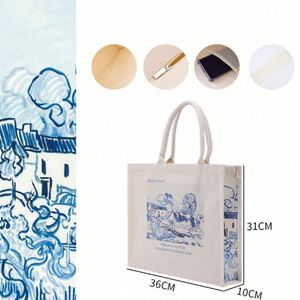 Eco Recycled White Cotton <b>Canvas</b> Market Bulk Shopping <b>Canvas</b> <b>Tote</b> Bag with Holiday Motifs for Valentine's Day - Product Image 2