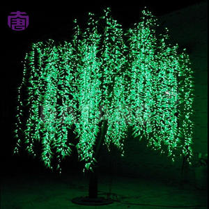 Luces LED Románticas con Forma de Árbol de Sauce, Luces Colgantes Cálidas para Decoración Navideña, Resistentes al Agua IP65, Color Personalizado, 3-4m - Product Image 6