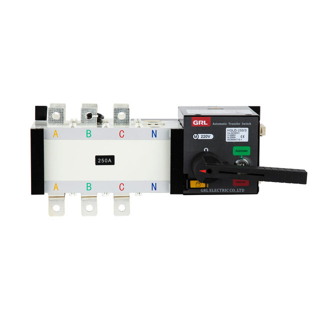 Automatic Transfer Switch 60 200 250 Amp Power Changeover Disconnect Switch Metal Industrial Application Max. 63A Current 240V
