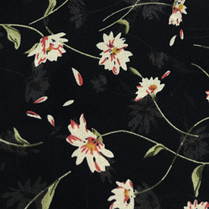 Paris Flower Chiffon Fabric Small Piece Printing <strong>Opaque</strong> <strong>Cloth</strong> Spring Summer Dresses Broad-legged Pants Blouses Clothing Material - Product Image 2