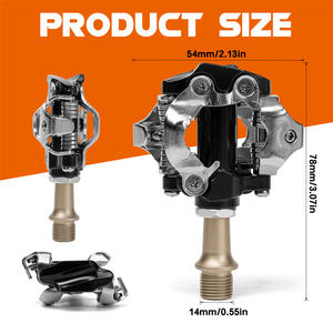 Pédale de montagne en alliage d'aluminium autobloquante avec axe chromoly antidérapant et résistant à l'eau pour vélos BMX et de route - Product Image 2