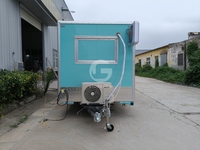 Etodevice 5.5M Remolque de Comida Móvil de Doble Eje con Ventanas de Servicio Cuadradas Grandes, Totalmente Equipado, para Comida Rápida