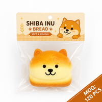 Jouet Squishy Unisexe en PU en forme de Chien Porte-Bonheur de Dessin Animé