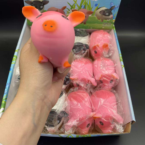Mignon belle forme de cochons doux presser sensoriel Fidget jouet décompression soulagement de l'anxiété Anti-Stress TPR rebond lent enfants unisexe - Product Image 4