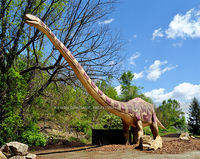 Équipement de parc à thème sur les dinosaures, dinosaure animatronique simulé, modèle de dinosaure à long cou, Sauroposeidon