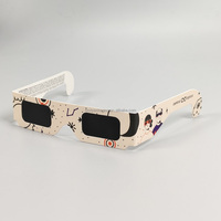 Lunettes d'observation d'éclipse solaire certifiées ISO 12312-2, personnalisables, certifiées CE