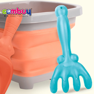 Jeu de plage d'été en plein air, 3 pièces, jouet pliable, seau à sable pour enfants - Product Image 5