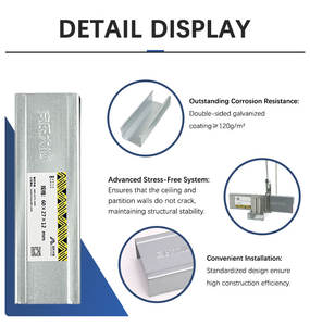 Accesorios para tableros de techo Perfil para paneles de yeso <span class=keywords><strong>Perfiles</strong></span> de acero galvanizado <span class=keywords><strong>Perfiles</strong></span> de yeso para paneles de yeso - Product Image 6