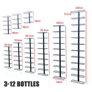 घरेलू वाणिज्यिक बार शराब भंडारण के लिए थोक कस्टम धातु दीवार के लिए वाइन रैक शराब की बोतल धारक - Product Image 5