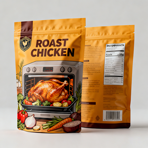 Bolsa con Cierre para Pollo Asado Caliente, Impresión Digital Personalizada <span class=keywords><strong>de</strong></span> Alta Calidad, Apta para Microondas - Product Image 6
