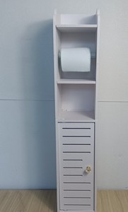 Support de porte-<span class=keywords><strong>papier</strong></span> hygiénique en MDF support de rangement <span class=keywords><strong>pour</strong></span> rouleau de <span class=keywords><strong>papier</strong></span> hygiénique sur pied meubles de salle de bain en bois armoire de salle de bain - Product Image 4