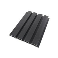 Panel Dinding Luar Ruangan WPC Modern, PVC Eksterior Tahan Api dan Tahan Air untuk Pelapis Taman, Pelapis Dinding Dekoratif WPC