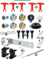 Kit d'outils de calage moteur pour Audi VW VAG EA888 1.8 2.0 TSI TFSI, jeu de blocage et d'alignement de l'arbre à cames et du vilebrequin, en acier, pour usage en atelier