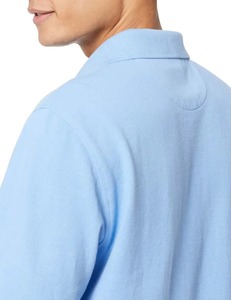 Chemises polo imprimées à manches courtes en coton, personnalisables avec logo de marque, pour hommes. - Product Image 3