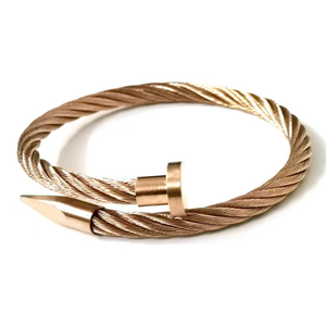 पुरुषों के टीएक्स ब्रांड वाटरप्रूफ गोल्ड प्लेटेड वायर ब्रैसलेट फैक्ट्री के लिए पुरुषों के टीएक्स ब्रांड वाटरप्रूफ - Product Image 5