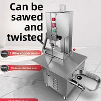 Machine électrique multifonctionnelle en acier inoxydable pour hacher la viande et les os et scier, neuve, pour la découpe de viande congelée