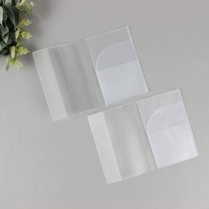 Custom Clear <b>Passport</b> Cover Soft Plastic <b>Passport</b> Holder PVC <b>Passport</b> <b>Wallet</b> with Card Holder - Product Image 3