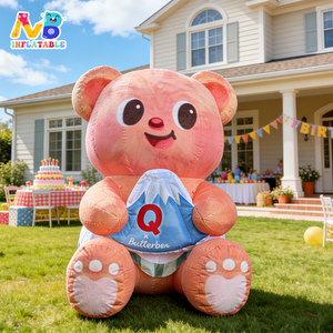 Customized Design Bear Cartoon Characters Inflatable Cute for Party Decoration Advertising Inflatable Moon Customized Bear - Product Image 1