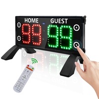 Tableau de bord électronique de gardien de score de contrôle d'écran tactile portatif LED tableau de bord numérique pour la notation de jeux de volley-ball de padel de basket-ball