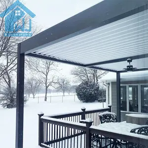 Modern Design Parts Motorized Aluminum Pergola Louver Shutter Roof with heater