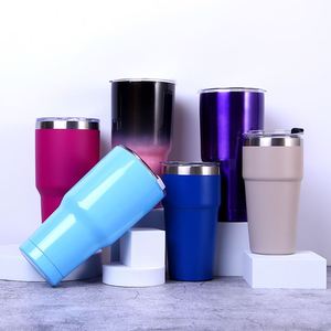 Wholesale <b>Coffee</b> 30oz 20oz Tumbler Cup in Bulk Stainless Steel Double Walled Tumbler With Straw - Product Image 1