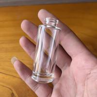 Flacon pulvérisateur de parfum miniature en verre transparent de 10 ml, bouchon plaqué or, rechargeable, atomiseur portable de voyage, personnalisable, flacon YM