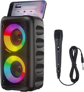 USA kho sẵn sàng để tàu ngoài trời di động Đảng loa không dây Bluetooth Loa RGB đèn Led Powered Loa - Product Image 1