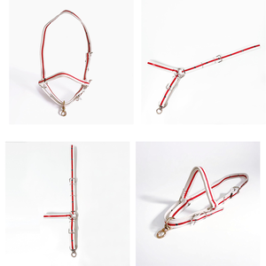 Cabestros para vacas con hebilla de latón resistente, material tipo gamuza fácil de limpiar, diseño ajustable para terneros, ganado adulto y pequeños ponis - Product Image 5