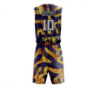 Conjunto de Uniforme de Baloncesto con Estampado Personalizado, Jersey y Pantalones Cortos, Kit de Equipo por Sublimación - Product Image 2