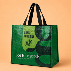 Bolsas de Compras Laminadas Impermeables Reutilizables de Gran Capacidad con Logotipo Personalizado, Bolsas de Almacenamiento de Polipropileno Tejido Personalizadas - Product Image 2