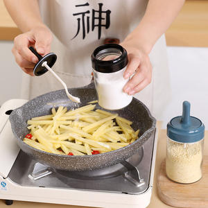 Loffel deckel integrierte gewurzglas <span class=keywords><strong>salz</strong></span> GLAS kuche gewurzbehalter gewurzalt gewurzbox - Product Image 1