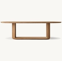 Meubles de salle à manger au design moderne, table à manger en bois ouverte