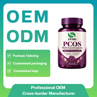 Capsule Multivitaminiche Naturali per PCOS con Myo D-Chiro Inositolo e CoQ10, Supporto per Donne, Fornitore di Capsule Multivitaminiche per PCOS