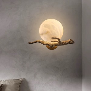 Lámpara de Pared de Mármol con Fuente de Luz LED de 220V para Dormitorio, Mesita de Noche, Sala de Estar, Pasillo - Product Image 3