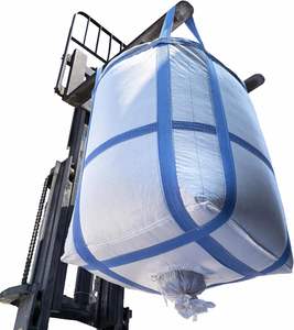 Bolsas de Polipropileno Tejido Resistentes FIBC, Bolsas Jumbo con Puerto de Rociado Inferior, Correa Doble de Amarre, Capacidad de 1000 kg - Product Image 1